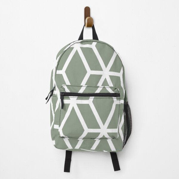 Item preview, Green and White Tessellation Line Pattern 16 Pairs Benjamin Moore 2022 Popular Color High Park 467 - Colour Trends - Shades - Hues designed and sold by ColorOfTheYears.