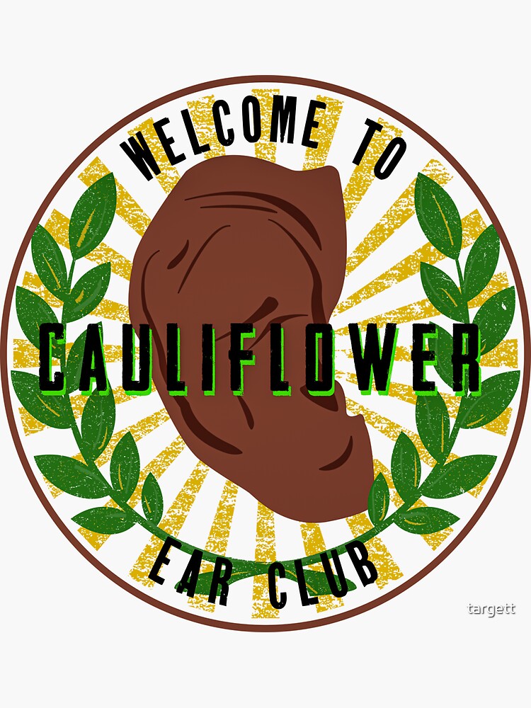 "Cauliflower Ear Wrestling Ear Ear Club" Sticker for Sale by