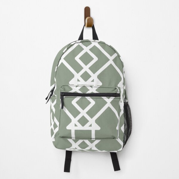 Item preview, Green and White Tessellation Line Pattern 27 Pairs Benjamin Moore 2022 Popular Color High Park 467 - Colour Trends - Shades - Hues designed and sold by ColorOfTheYears.