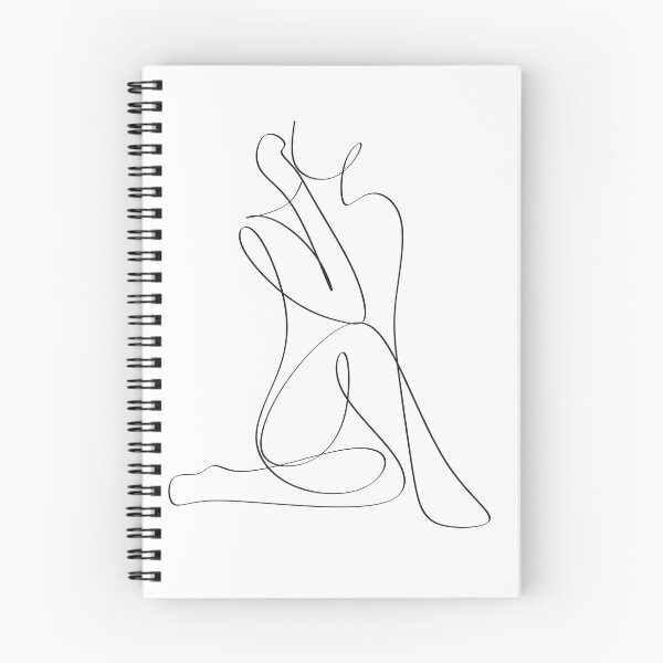 Item preview, single line naked body modern art beauty designed and sold by Bizarro23.