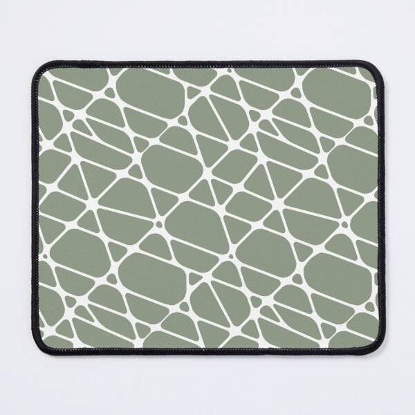 Artikelvorschau, Mid-tone Green and White Abstract Mosaic Pattern 2 Pairs Benjamin Moore 2022 Popular Color High Park 467 - Colour Trends - Shades - Hues entworfen und verkauft von ColorOfTheYears.