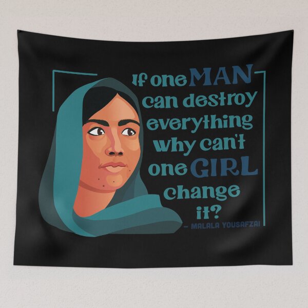 Item preview, If one man can destroy everything why can't one girl change it? (on black) designed and sold by NVINY.