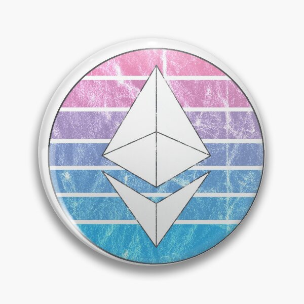 Item preview, Cool Ethereum Retro Design Badge designed and sold by Darbathorn.
