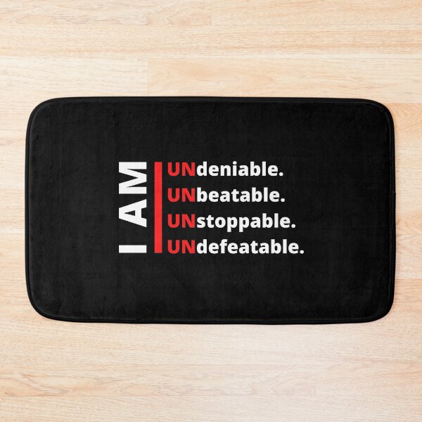 Item preview, I AM UNdeniable - I AM UNbeatable - I AM UNstoppable - I AM UNdefeatable - affirmations designed and sold by Art4Motivation.