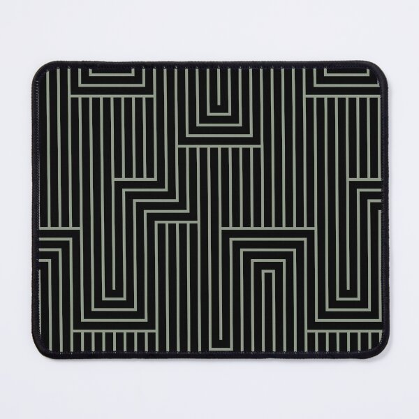 Artikelvorschau, Mid-tone Green and Black Art Deco Pattern 2 Pairs Benjamin Moore 2022 Popular Color High Park 467 - Colour Trends - Shades - Hues entworfen und verkauft von ColorOfTheYears.