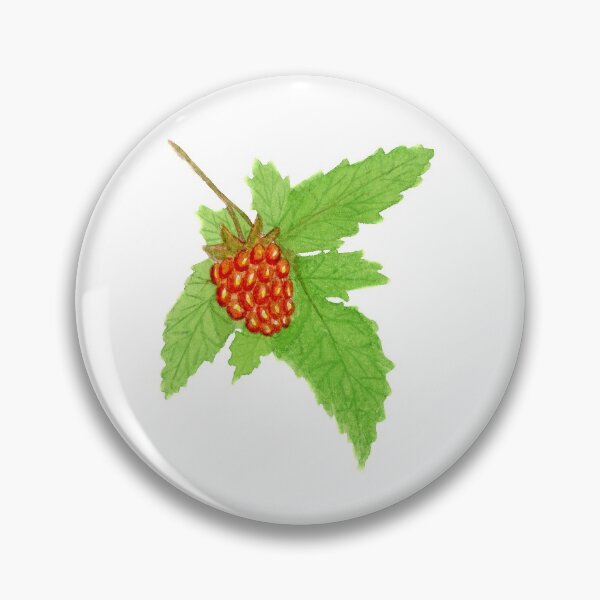 Item preview, Watercolor Salmonberry Fruit designed and sold by paintedpansy.