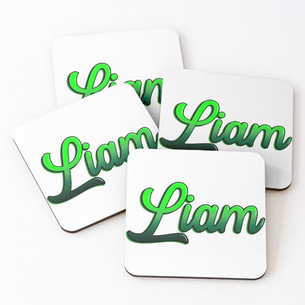 Item preview, Name Liam in green, black with gradient and shadows designed and sold by Rene Acan.