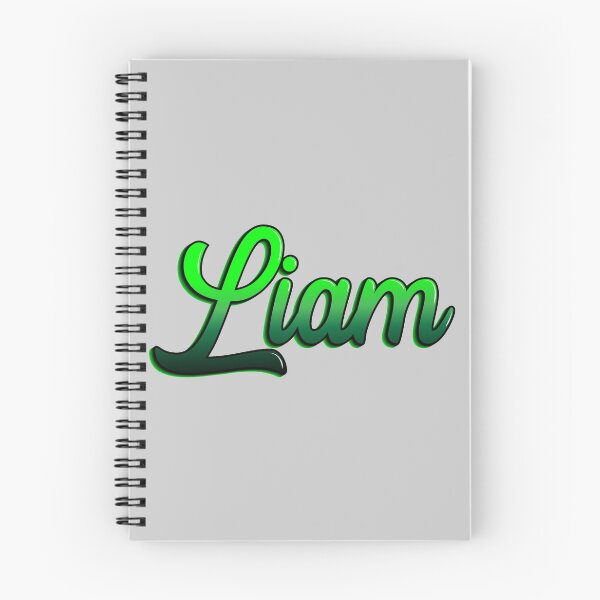 Item preview, Name Liam in green, black with gradient and shadows designed and sold by Rene Acan.