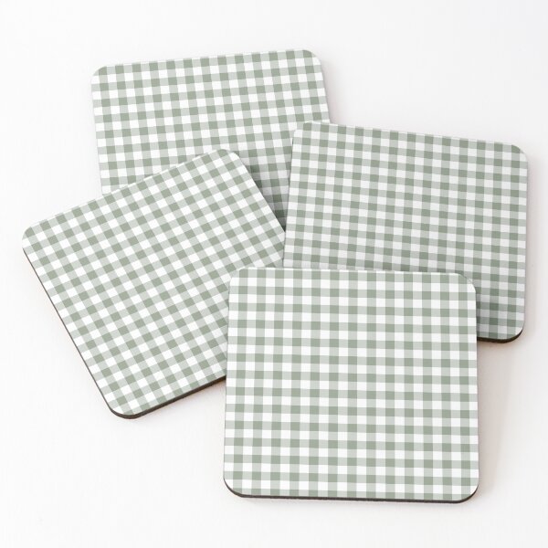 Item preview, Green and White Buffalo Plaid Checkerboard Pattern Pairs Benjamin Moore 2022 Popular Color High Park 467 - Colour Trends - Shades - Hues designed and sold by ColorOfTheYears.