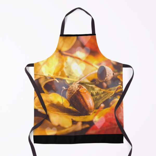Item preview, Acorn and Autumn Leaves with Hearts Bokeh designed and sold by HMadeArtSON.