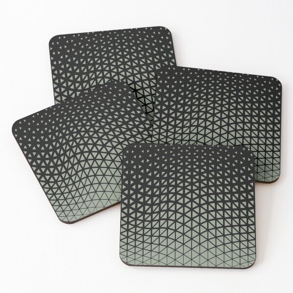 Item preview, Green and Black Triangle Gradient Wave Pattern Pairs Benjamin Moore 2022 Popular Color High Park 467 - Colour Trends - Shades - Hues designed and sold by ColorOfTheYears.