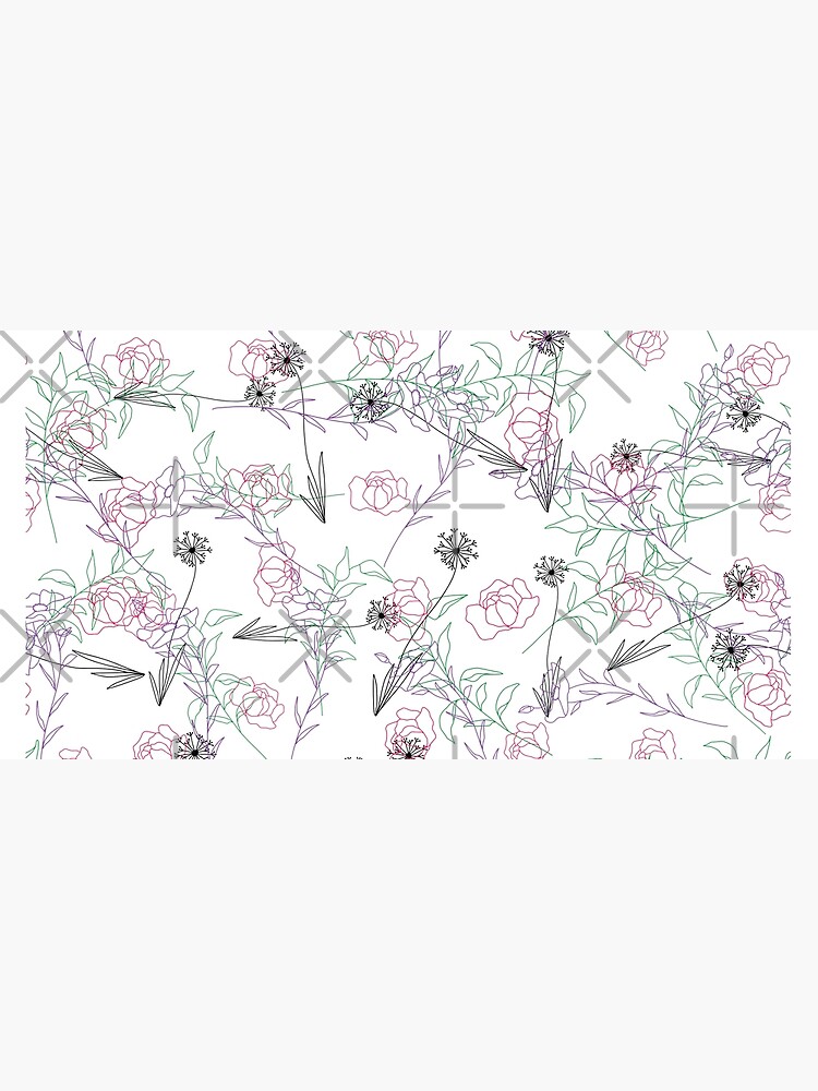 Line Art Floral Pattern by chanzds