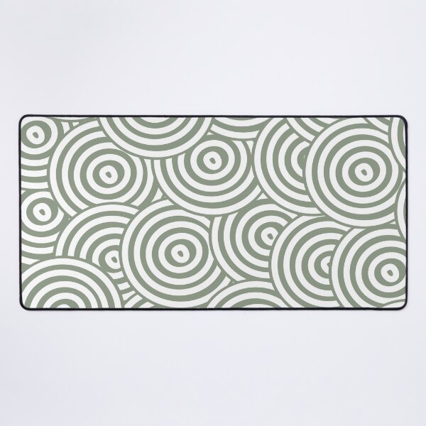 Artikelvorschau, Mid-tone Green and White Circle Pattern Pairs Benjamin Moore 2022 Popular Color High Park 467 - Colour Trends - Shades - Hues entworfen und verkauft von ColorOfTheYears.
