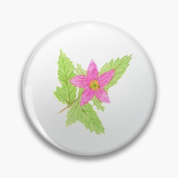Item preview, Watercolor Salmonberry Flower designed and sold by paintedpansy.