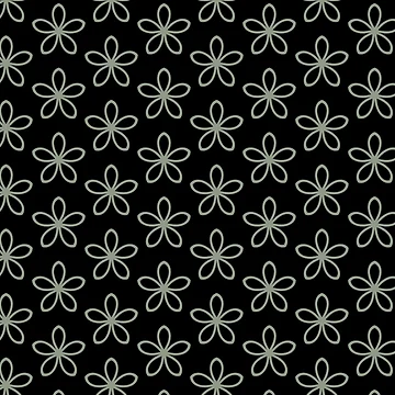 Imagen de la obra Mid-tone Green and Black Minimal Flower Pattern Pairs Benjamin Moore 2022 Popular Color High Park 467 - Colour Trends - Shades - Hues de ColorOfTheYears