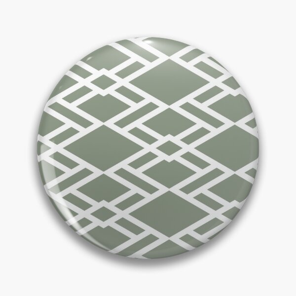 Item preview, Mid-tone Green and White Diamond Shape Pattern Pairs Benjamin Moore 2022 Popular Color High Park 467 - Colour Trends - Shades - Hues designed and sold by ColorOfTheYears.