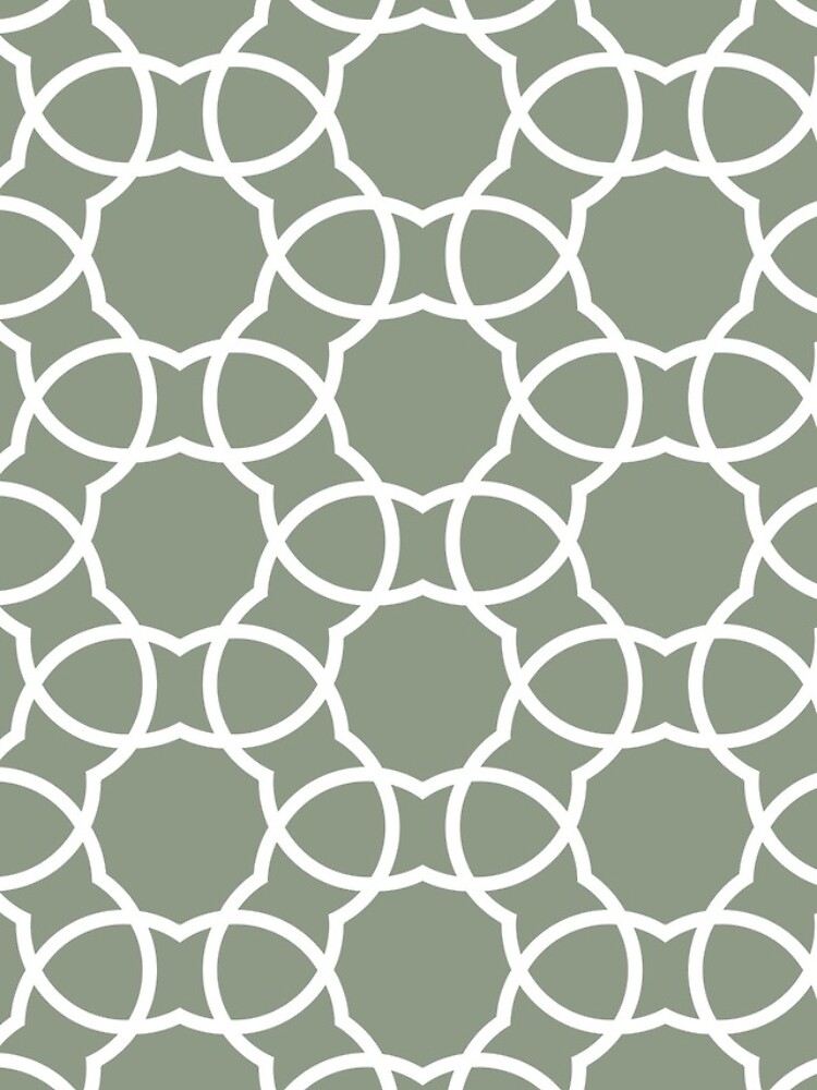 Imagen 4 de 4, Funda de iPhone con la obra Mid-tone Green and White Petal Shape Tile Pattern Pairs Benjamin Moore 2022 Popular Color High Park 467 - Colour Trends - Shades - Hues, diseñada y vendida por ColorOfTheYears.