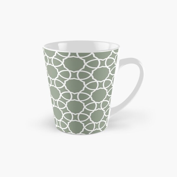 Item preview, Mid-tone Green and White Petal Shape Tile Pattern Pairs Benjamin Moore 2022 Popular Color High Park 467 - Colour Trends - Shades - Hues designed and sold by ColorOfTheYears.