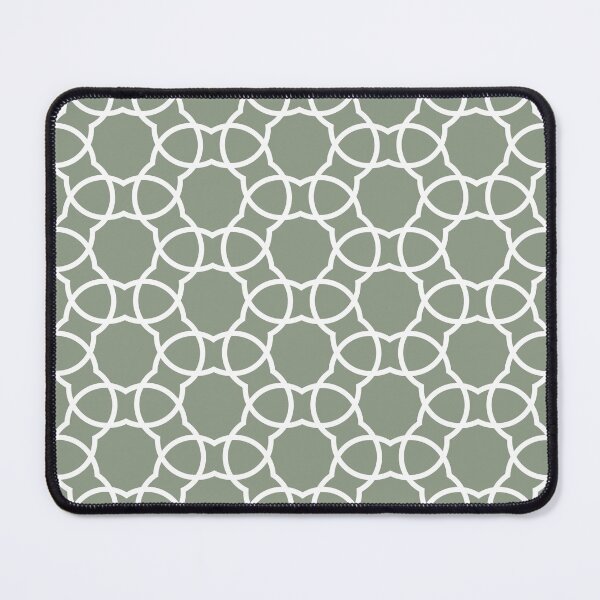 Item preview, Mid-tone Green and White Petal Shape Tile Pattern Pairs Benjamin Moore 2022 Popular Color High Park 467 - Colour Trends - Shades - Hues designed and sold by ColorOfTheYears.