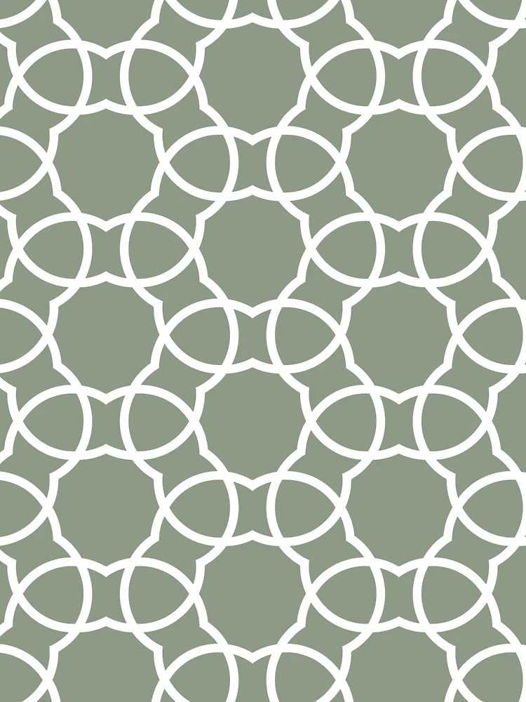 Imagen 7 de 7, Camiseta oversize con la obra Mid-tone Green and White Petal Shape Tile Pattern Pairs Benjamin Moore 2022 Popular Color High Park 467 - Colour Trends - Shades - Hues, diseñada y vendida por ColorOfTheYears.
