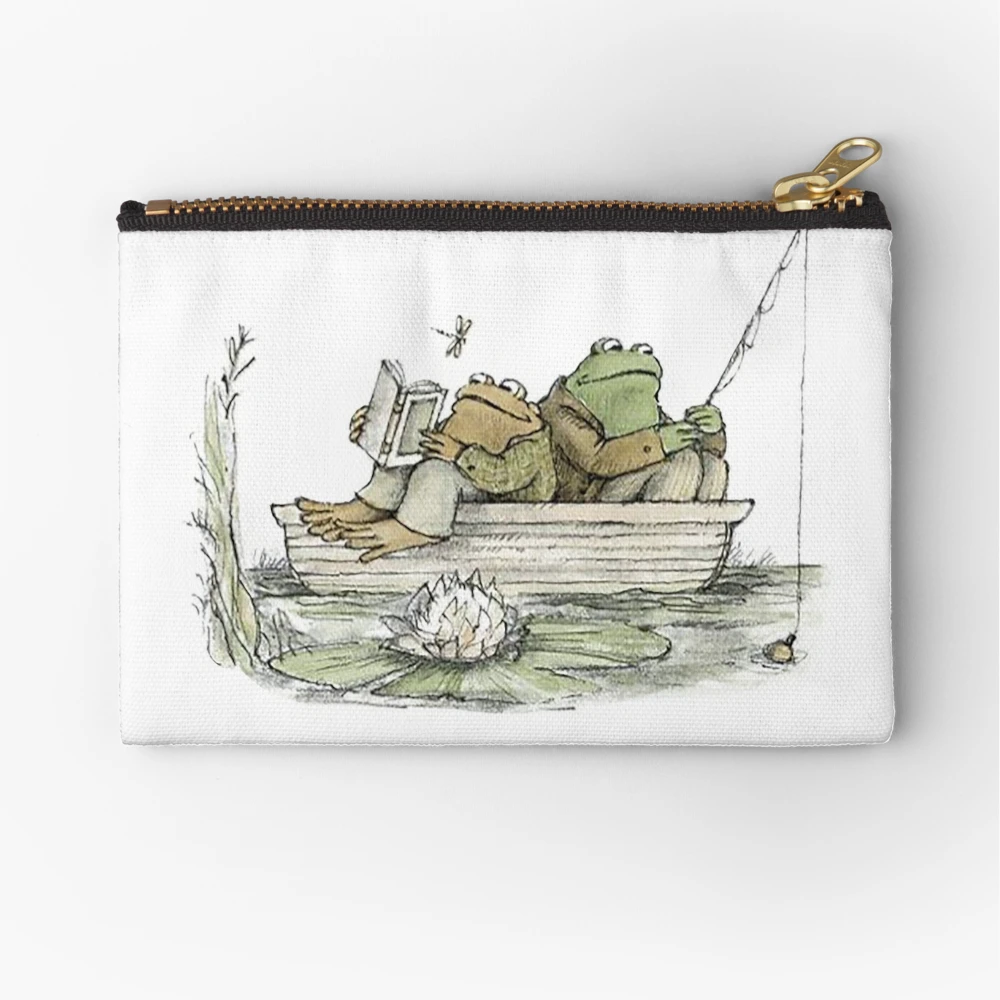 Frog and Toad Fishing Zipper Pouch for Sale by jakealy