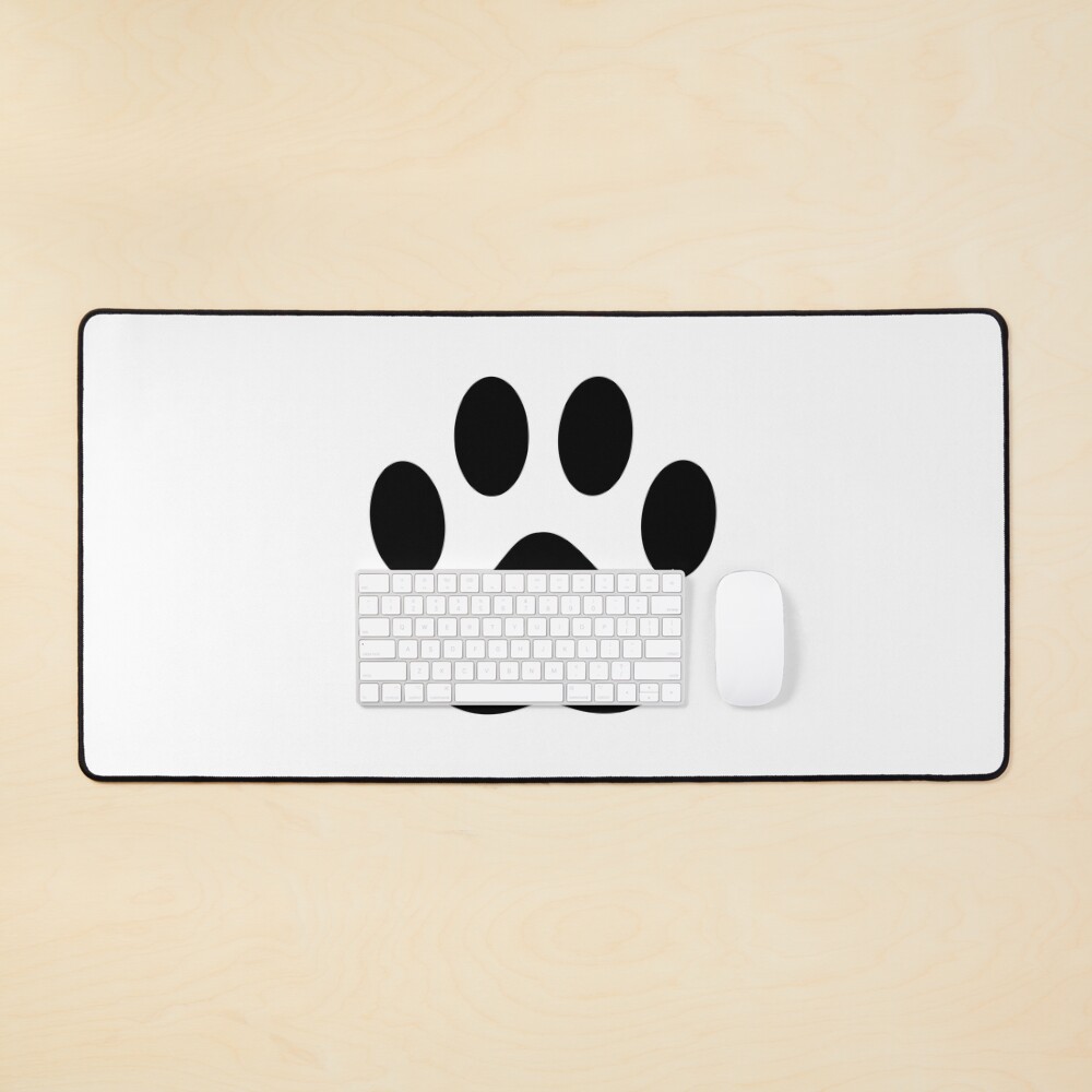 Doberman Paw Print Seal Mouse Pad