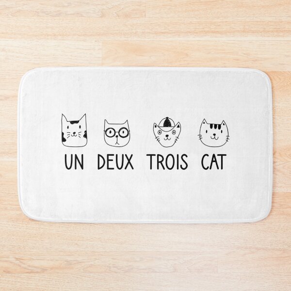 Item preview, Un Deux Trois Cat: French Cat Lover Quote for Cat Owners designed and sold by Shopnetro.