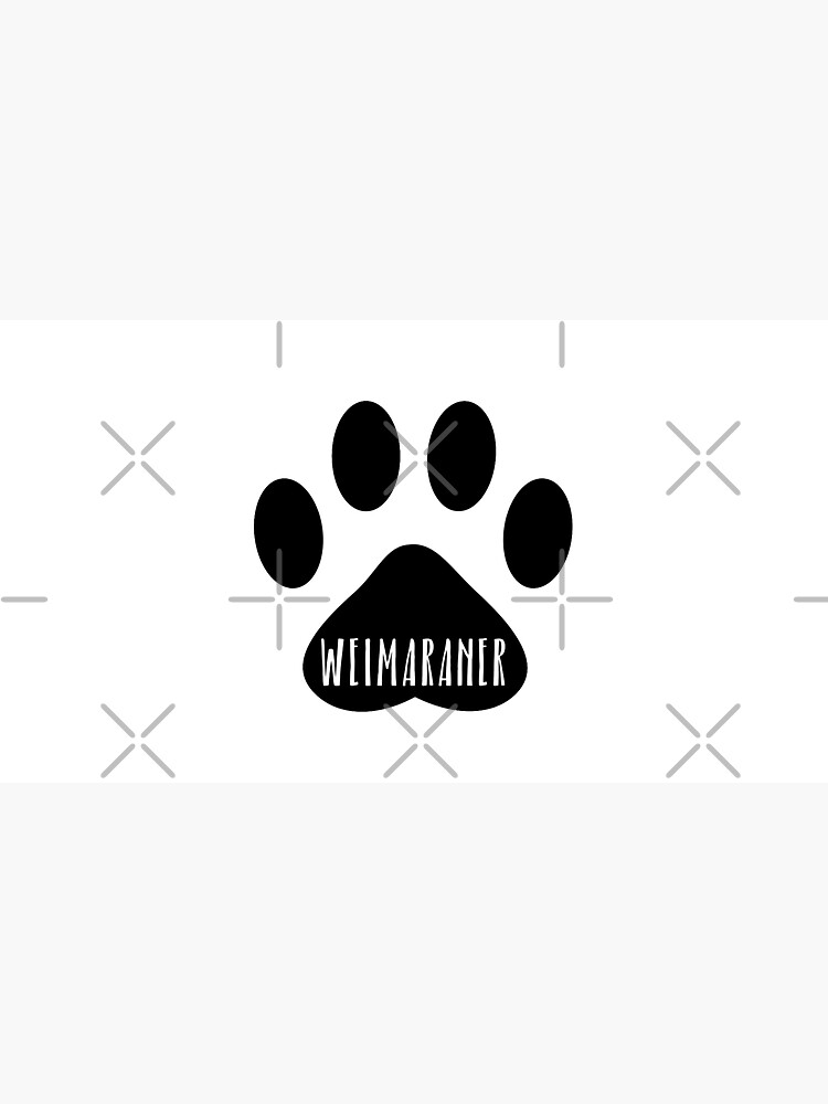 Weimaraner Paw Print Seal by chanzds