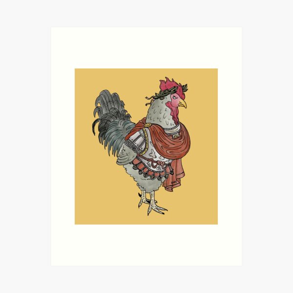 Item preview, Greek Myth Chickens - Julius (Chicken) Caesar designed and sold by GreekMythComix.