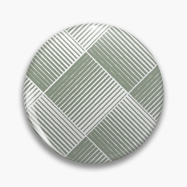 Item preview, Mid-tone Green and White Square Stripe Pattern Pairs Benjamin Moore 2022 Popular Color High Park 467 - Colour Trends - Shades - Hues designed and sold by ColorOfTheYears.
