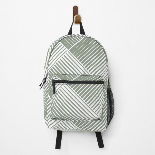 Item preview, Mid-tone Green and White Square Stripe Pattern Pairs Benjamin Moore 2022 Popular Color High Park 467 - Colour Trends - Shades - Hues designed and sold by ColorOfTheYears.