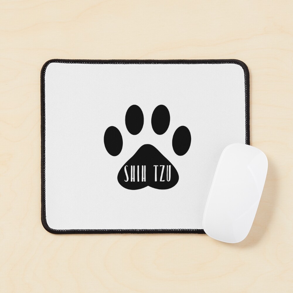 Shih Tzu Paw Print Seal Mouse Pad