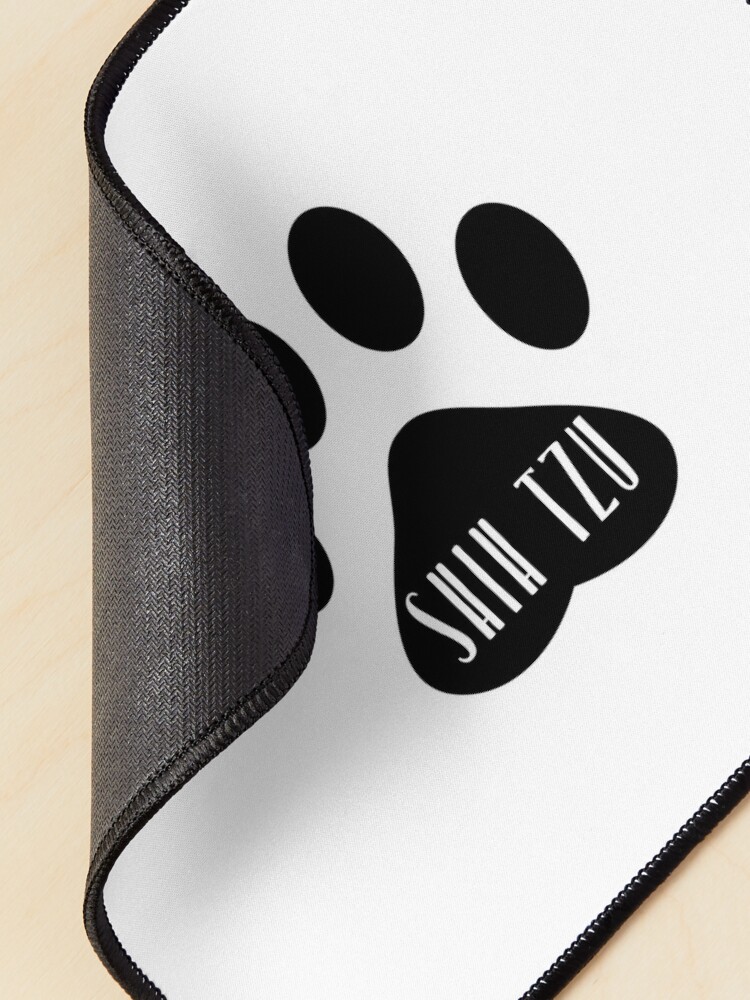 Alternate view of Shih Tzu Paw Print Seal Mouse Pad