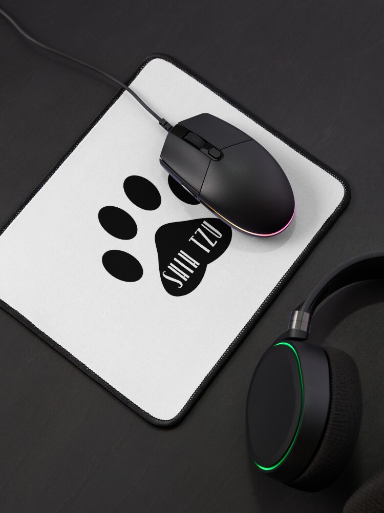 Alternate view of Shih Tzu Paw Print Seal Mouse Pad