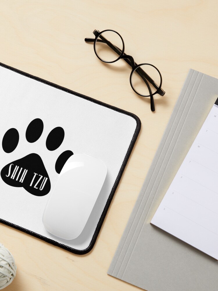 Alternate view of Shih Tzu Paw Print Seal Mouse Pad