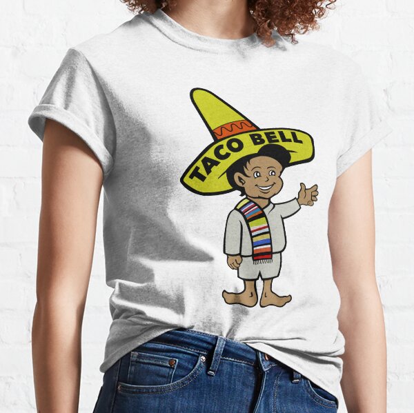 60s Defunct "Taco Bell Boy" Taco Bell Restaurant Mascot Logo Character Classic T-Shirt