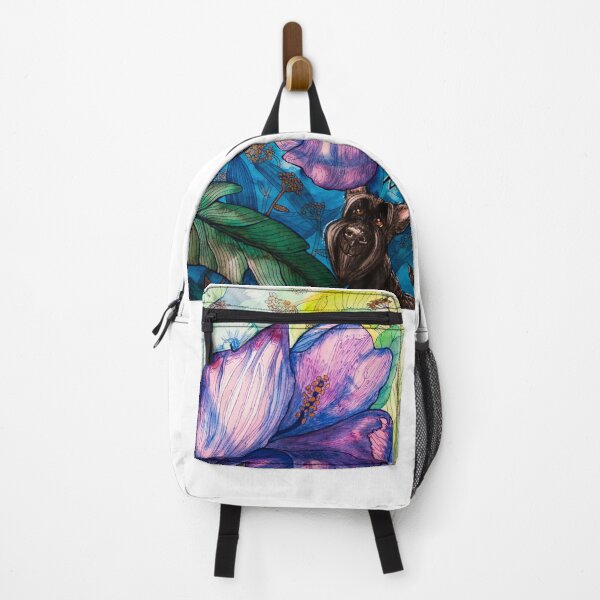 Item preview, Scottie dog in Blue Garden designed and sold by ElenaAdamArt.