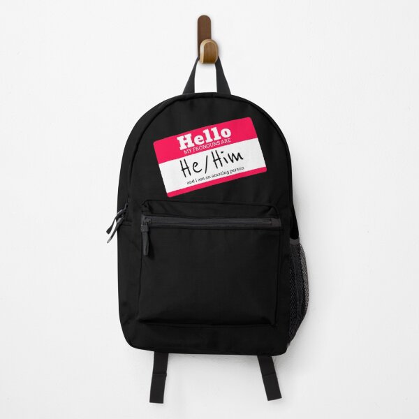 Item preview, Hello my pronouns are he/him designed and sold by IBD-HOUS.