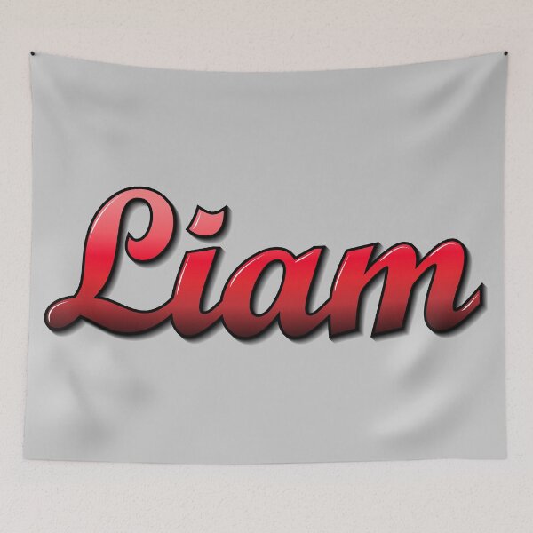 Item preview, Copy of Name Liam in red, black with gradient and shadows designed and sold by Rene Acan.