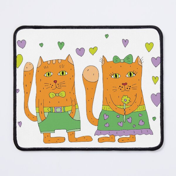Item preview, Red-haired cats in love. designed and sold by Olga81creative.