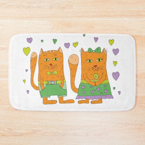 Item preview, Red-haired cats in love. designed and sold by Olga81creative.