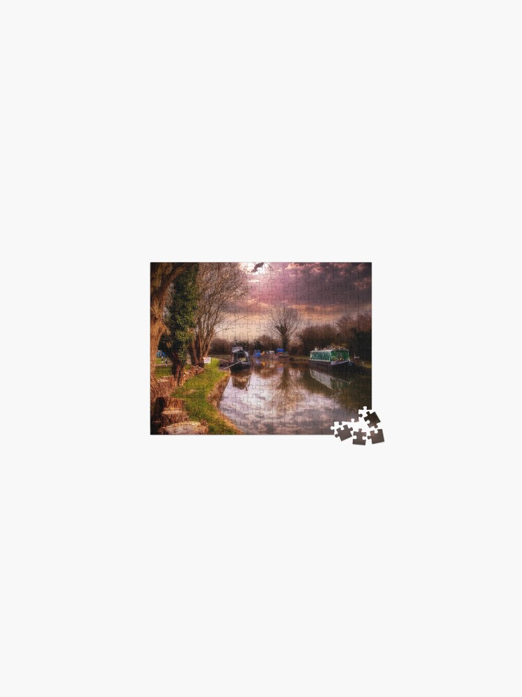 Thumbnail 1 of 2, Jigsaw Puzzle, Canal Sunrise designed and sold by NBHannah.