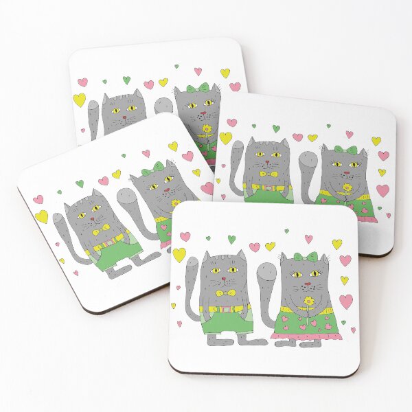 Item preview, Enamored cats. designed and sold by Olga81creative.