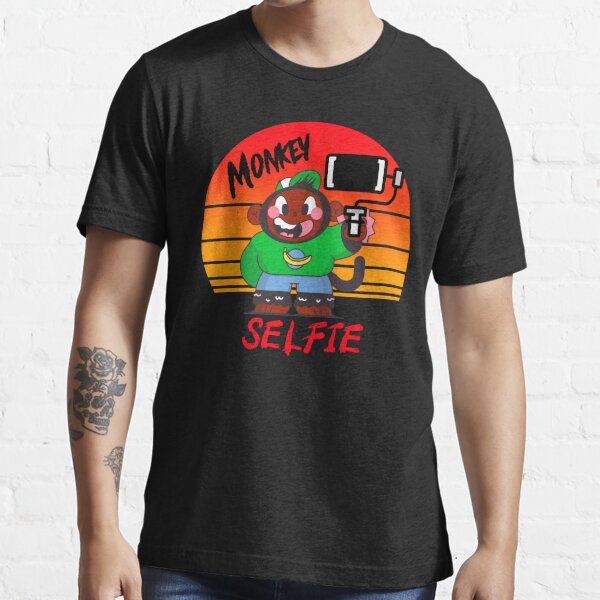 Funny Monkey doing Selfie  Essential T-Shirt