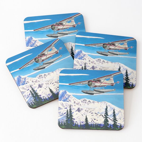 Item preview, Float Plane Landing in Willow, Alaska in Front of Denali, by Alaskan Artist Scott Clendaniel designed and sold by Scott Clendaniel.