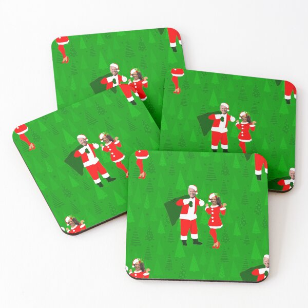 Item preview, joe biden santa kamala harris christmas trees  designed and sold by Gossip Rag.