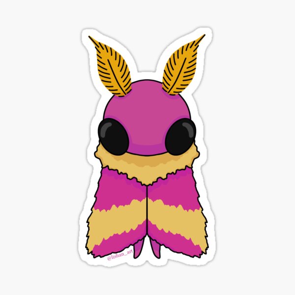 Item preview, Rosy Maple Moth Man designed and sold by lishanart.