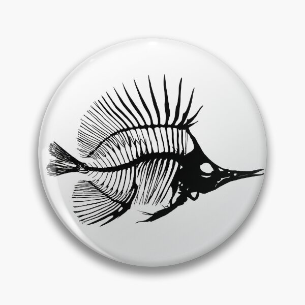 Item preview, Black butterfly fish skeleton designed and sold by Thatgaybrand.