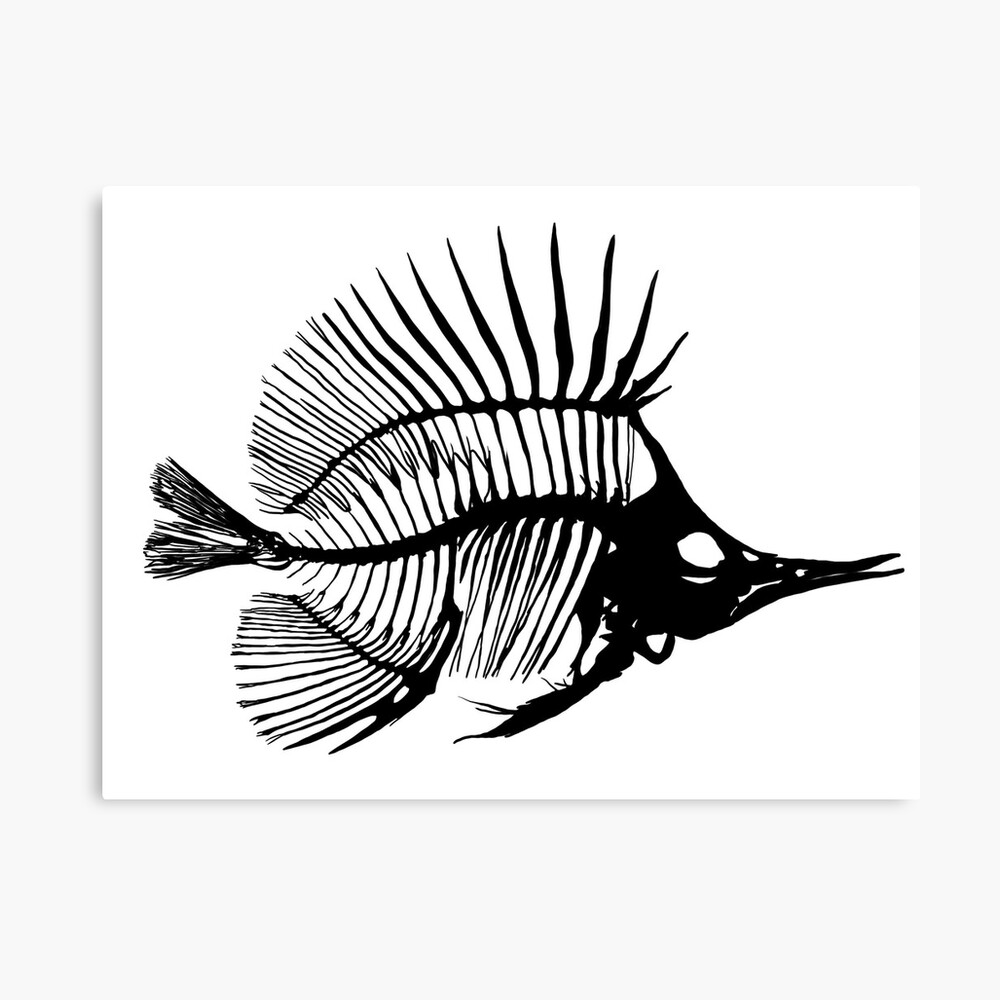Lion Fish Trucker Hat Line Art | FabCreates - Flat Black
