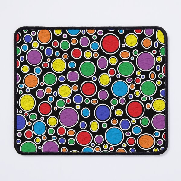 Item preview, Colored Bubbles Black    designed and sold by lornakay.